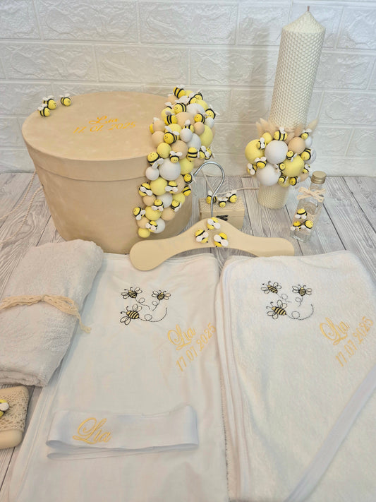 Trusou personalizat + Cutie cu tematica Albinute, Bees