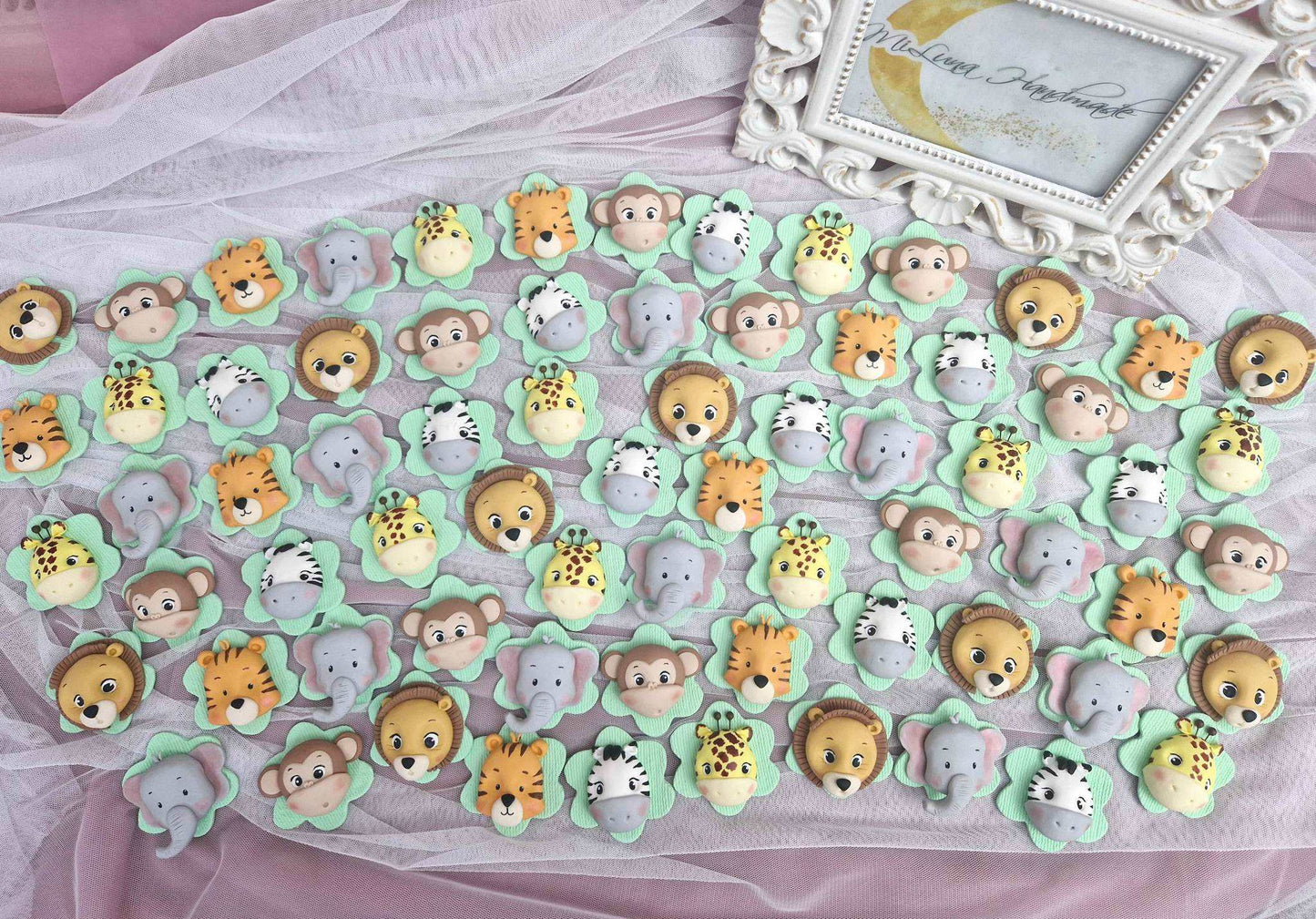 Marturie cu magnet, Animale Safari - MiLuna Handmade