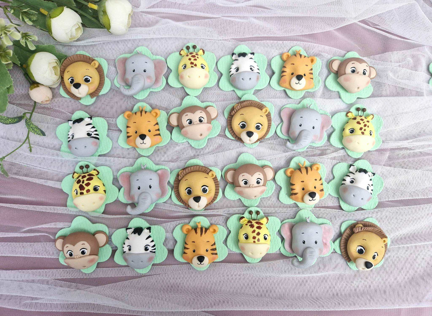 Marturie cu magnet, Animale Safari - MiLuna Handmade