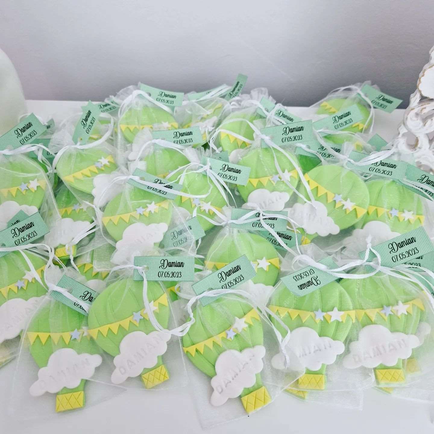 Marturie cu magnet, Balon cu aer cald - MiLuna Handmade