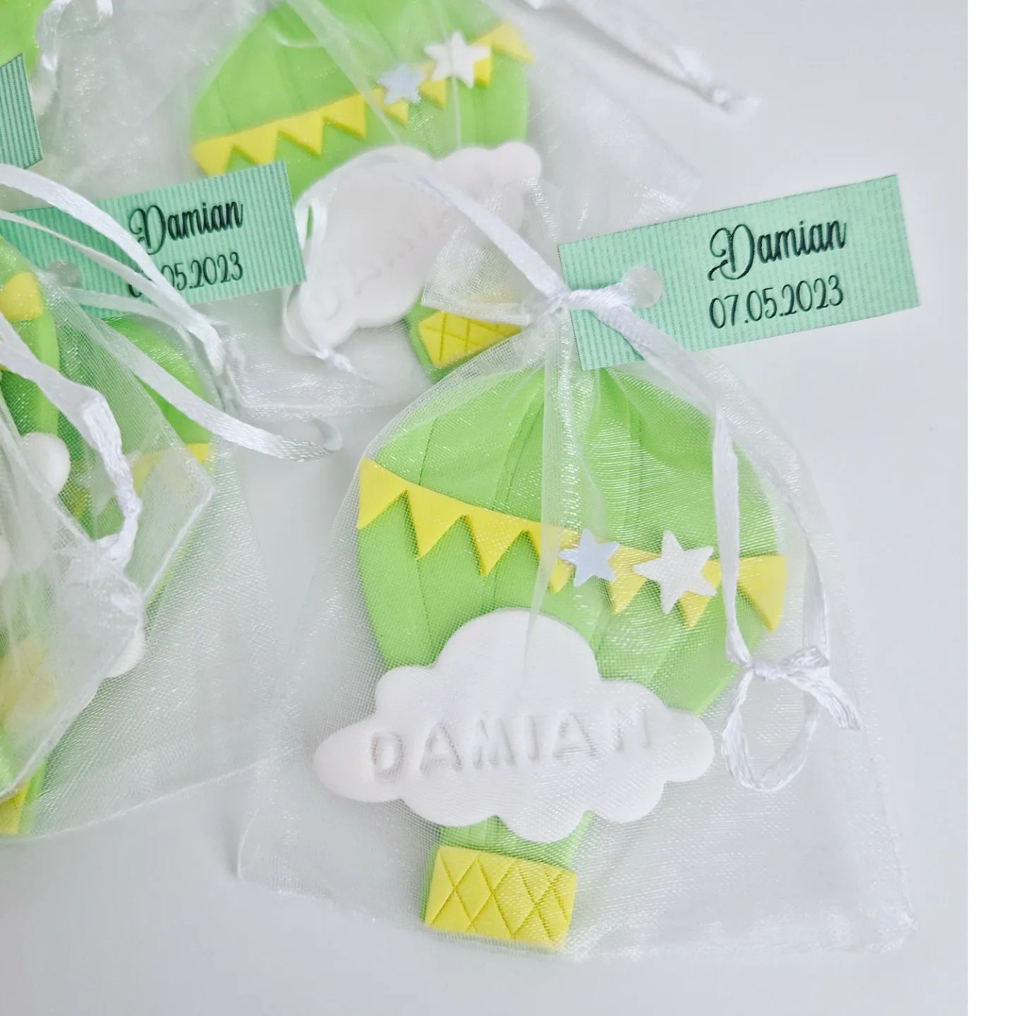 Marturie cu magnet, Balon cu aer cald - MiLuna Handmade