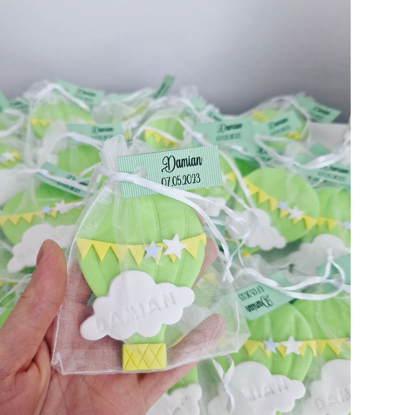 Marturie cu magnet, Balon cu aer cald - MiLuna Handmade