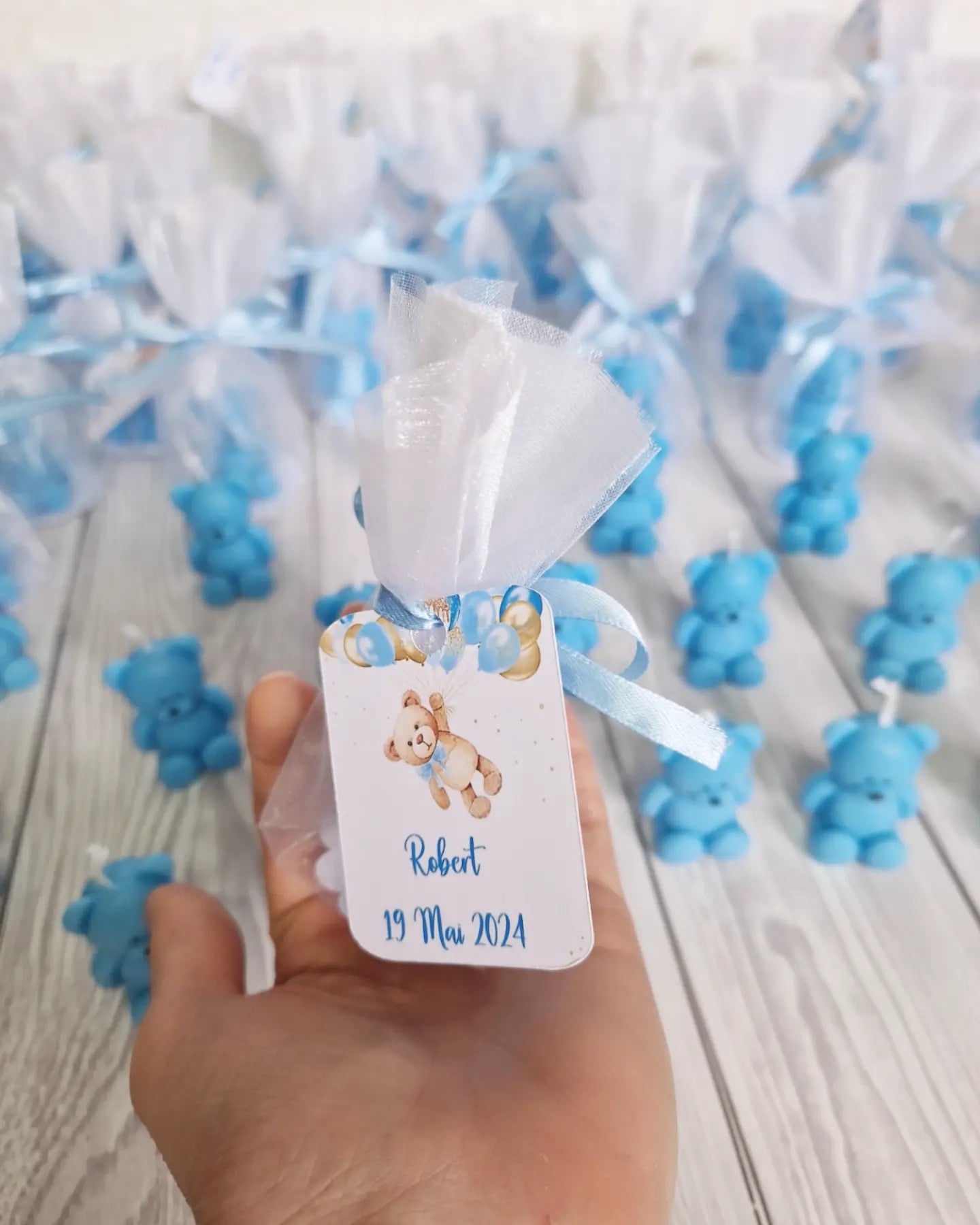 Marturie Lumanare Ursulet - MiLuna Handmade
