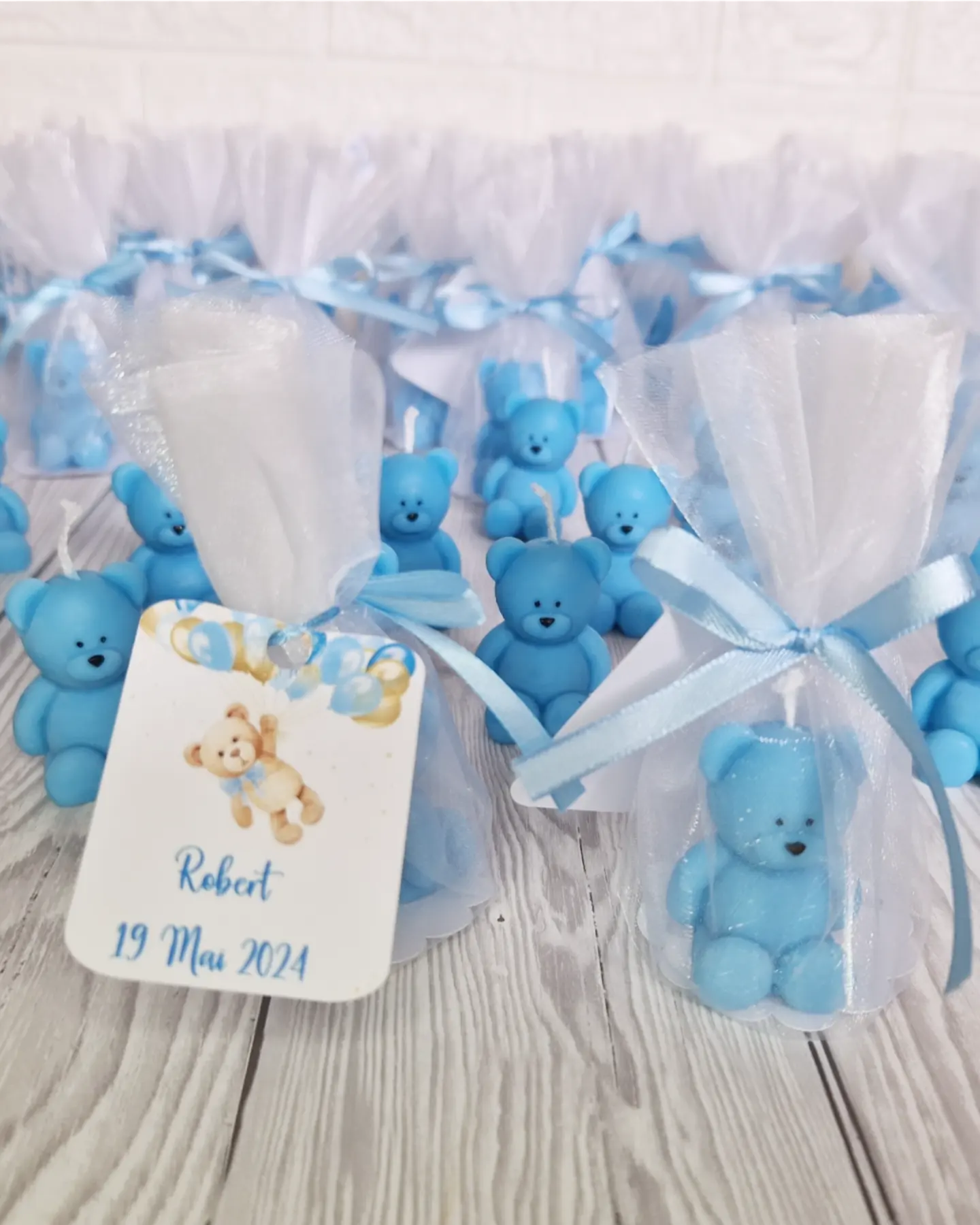 Marturie Lumanare Ursulet - MiLuna Handmade