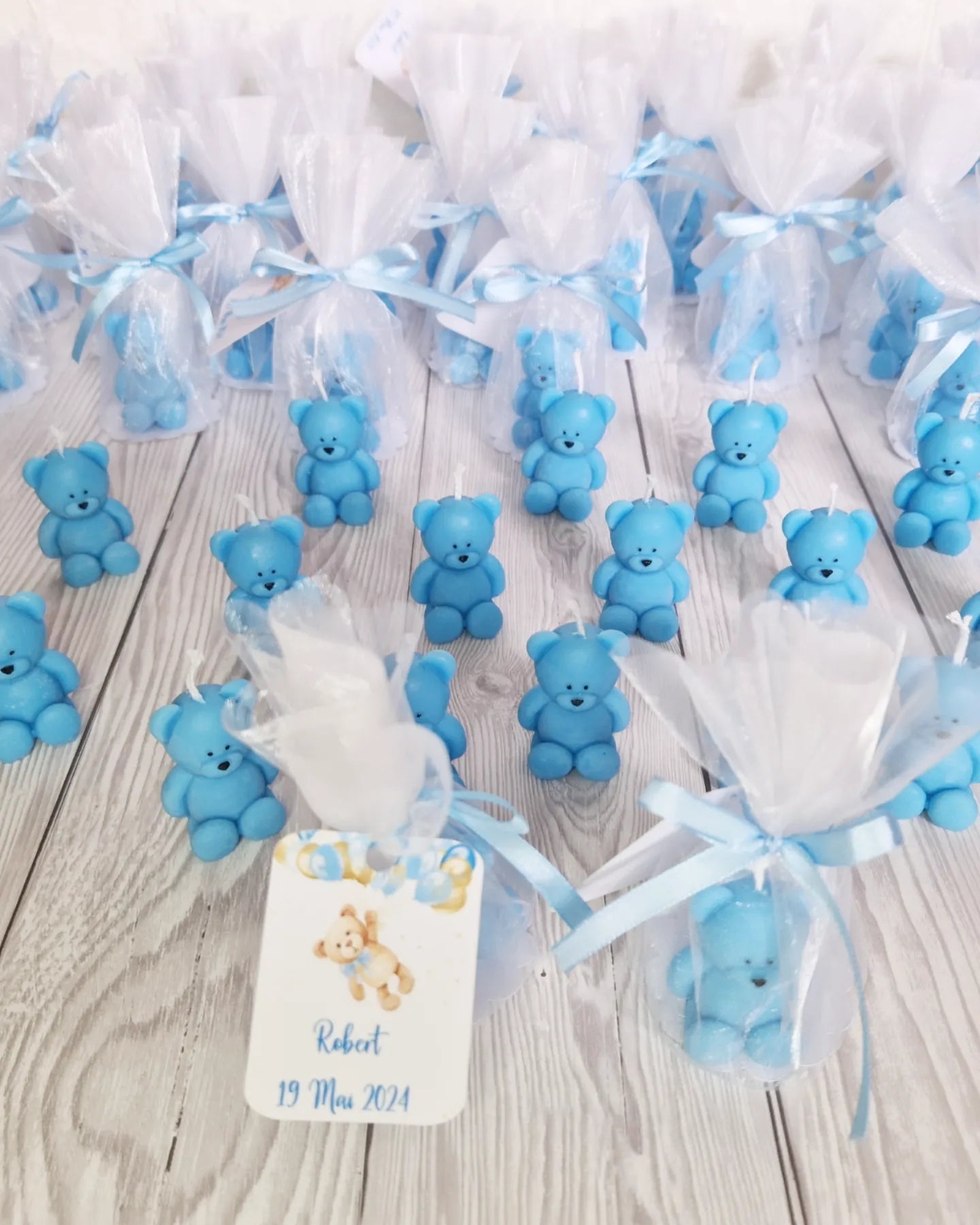 Marturie Lumanare Ursulet - MiLuna Handmade