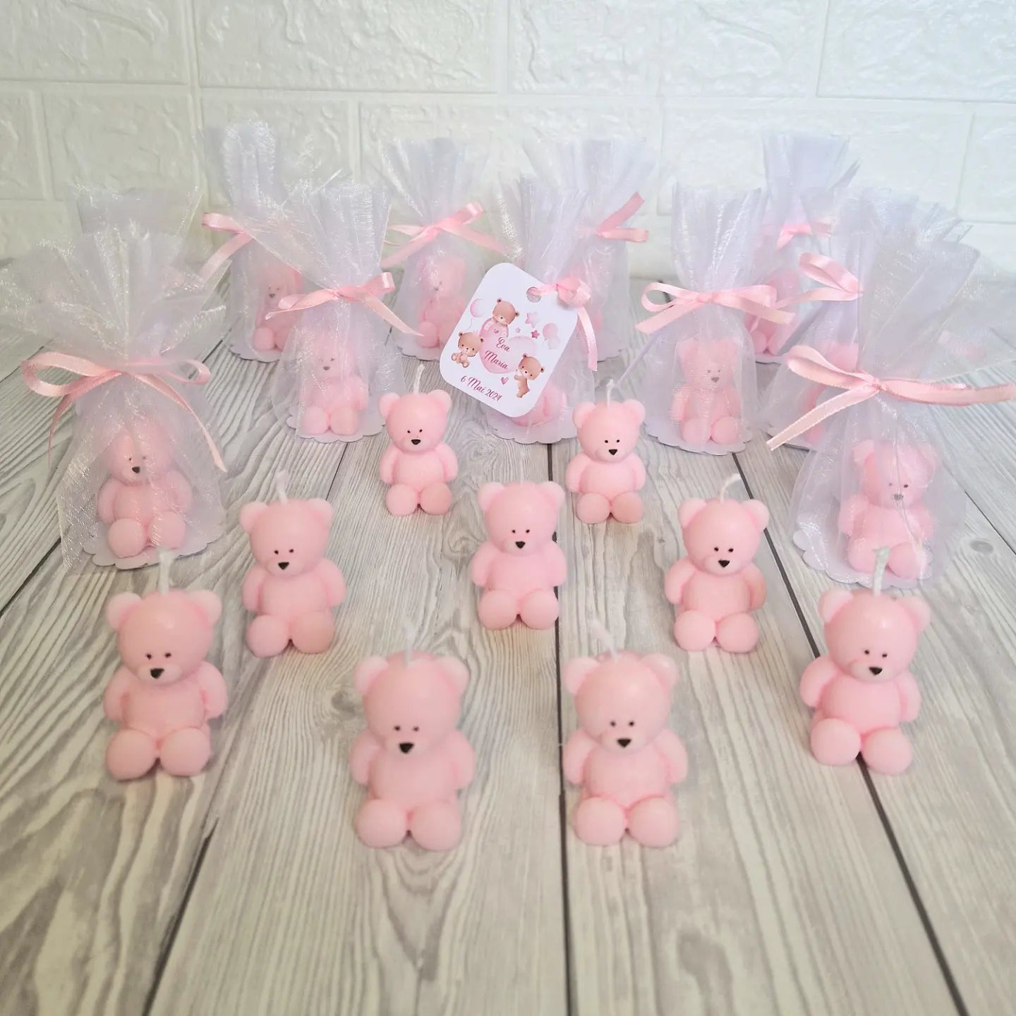 Marturie Lumanare Ursulet - MiLuna Handmade