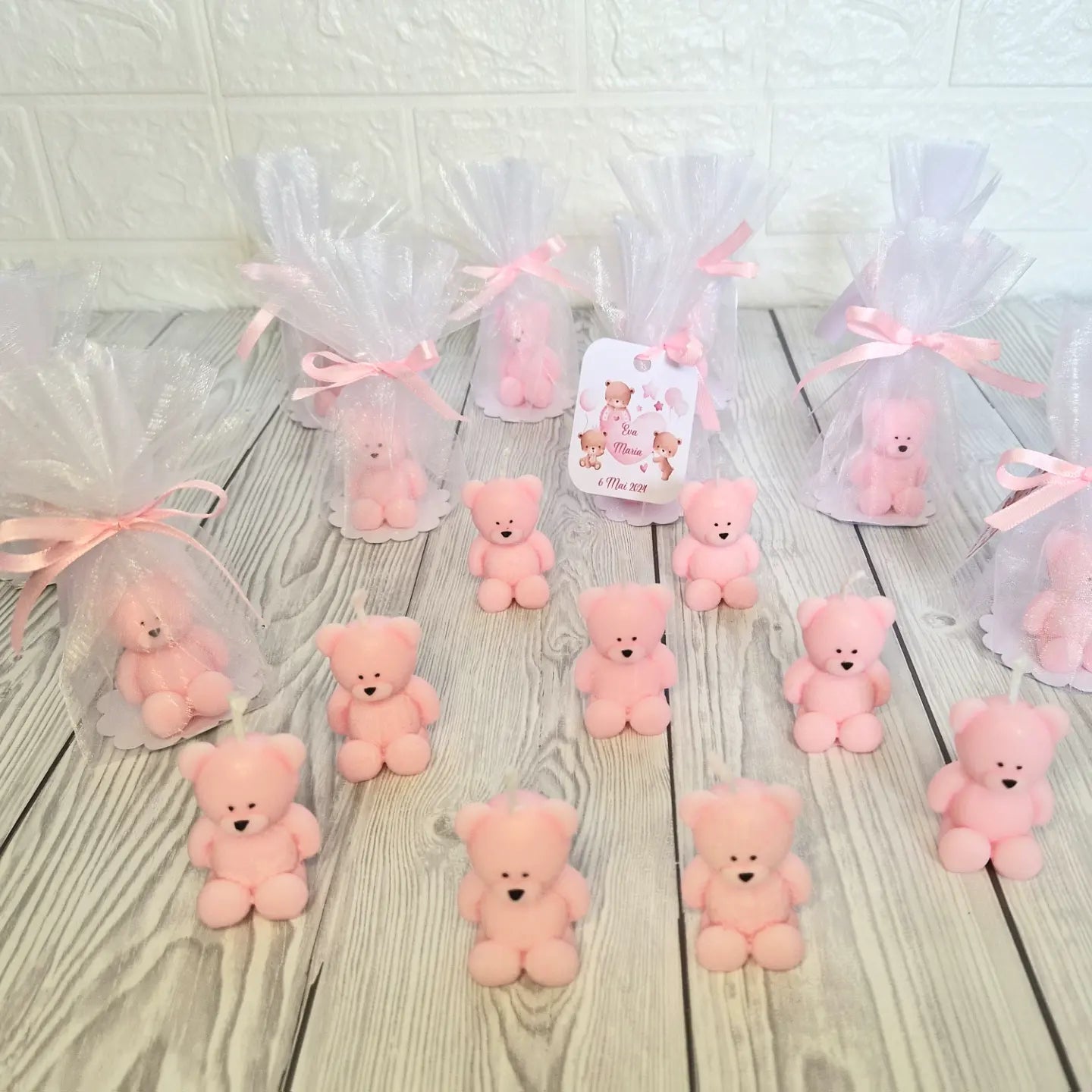 Marturie Lumanare Ursulet - MiLuna Handmade