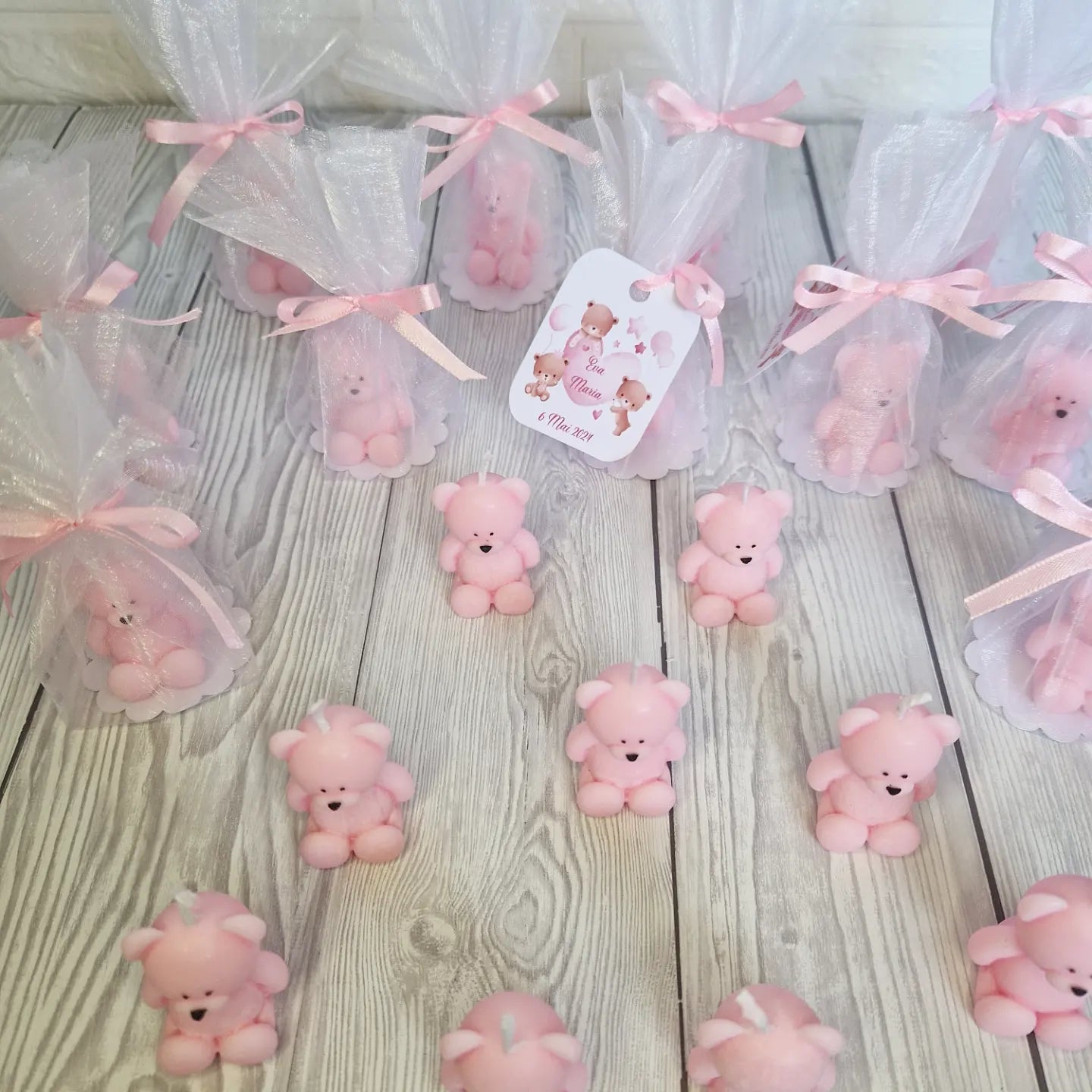 Marturie Lumanare Ursulet - MiLuna Handmade