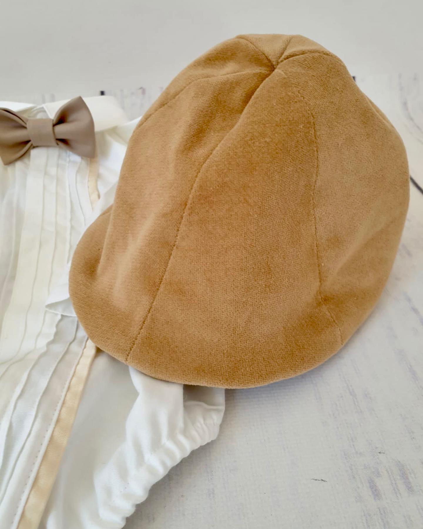 Costum catifea aripi inger Adorable, crem - MiLuna Handmade