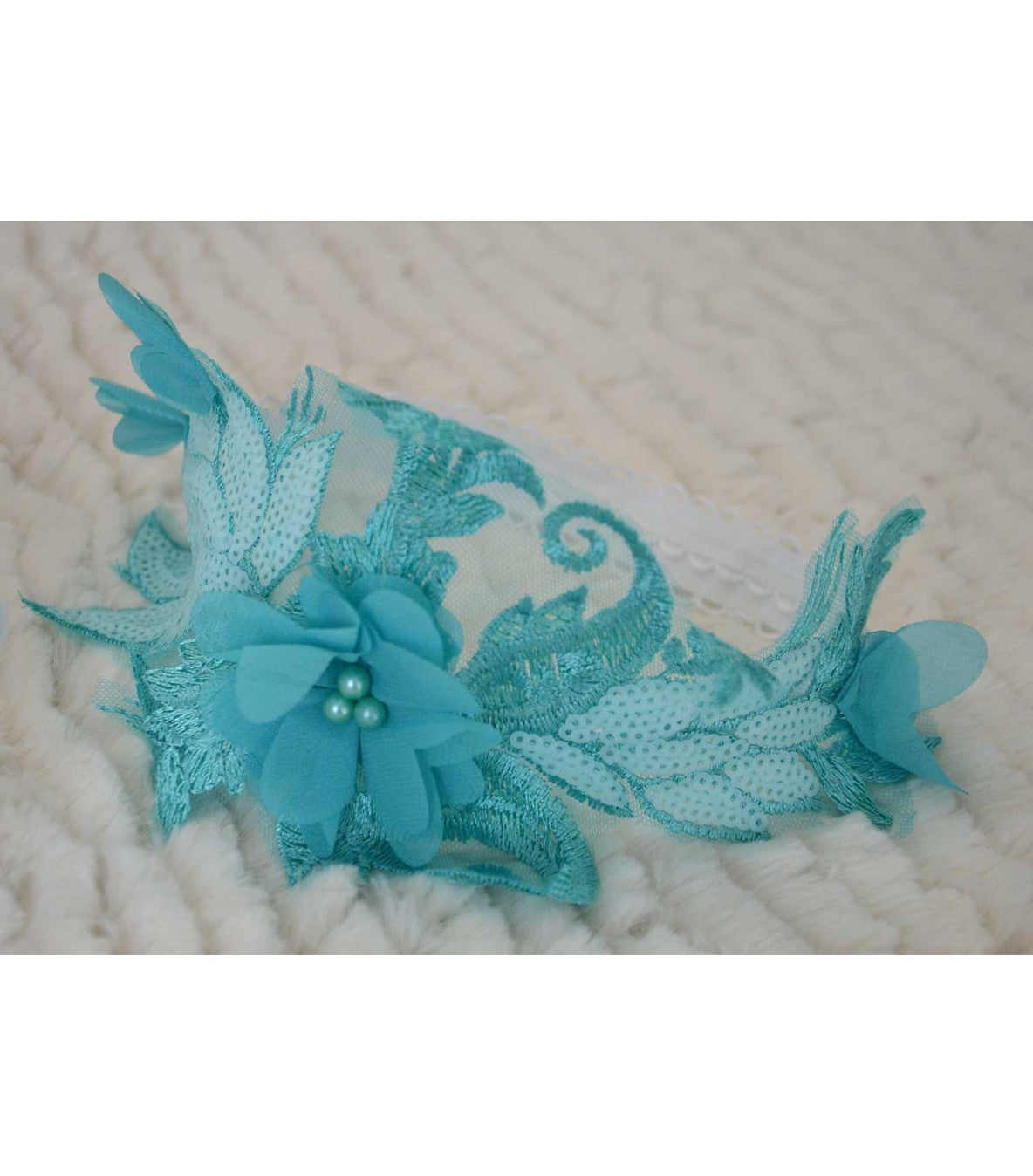 Rochita botez Angel Blue - MiLuna Handmade