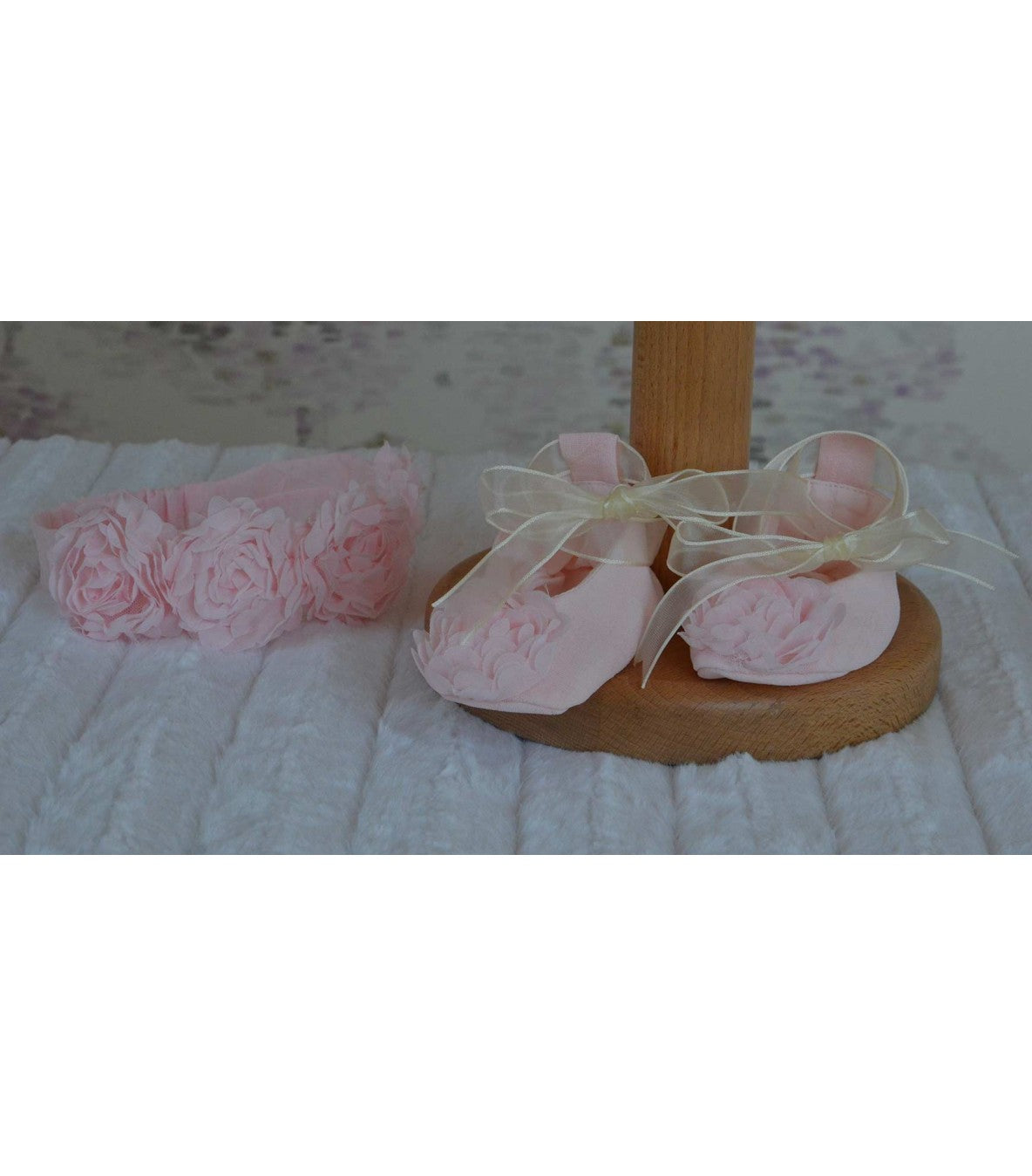 Rochita botez Rosa Tiara - MiLuna Handmade