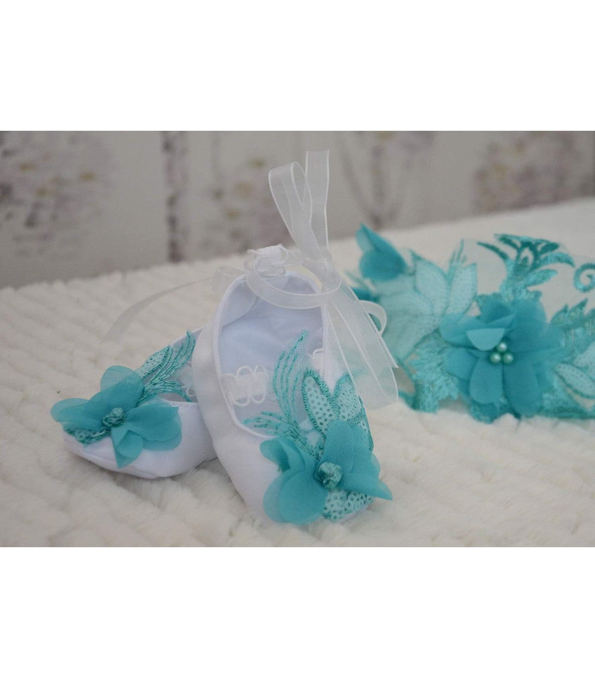 Rochita botez Angel Blue - MiLuna Handmade