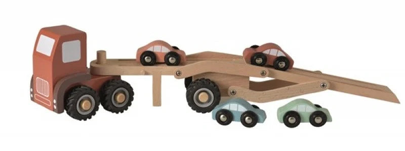 Camion cu masini culori pastel, Egmont Toys - MiLuna Handmade