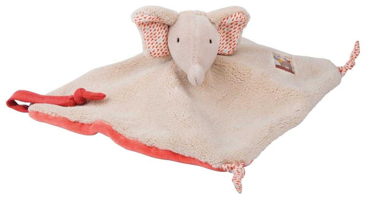 Comforter paturica senzoriala bebe elefant, Moulin Roty - MiLuna Handmade