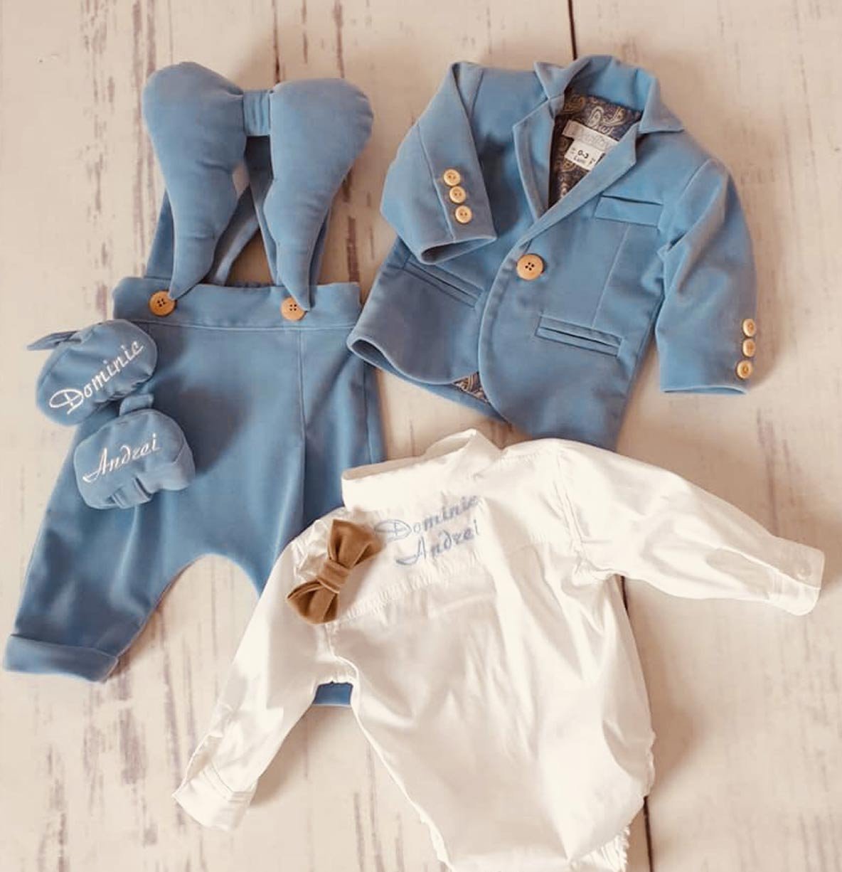 Costum catifea aripi inger Little Adorable - MiLuna Handmade