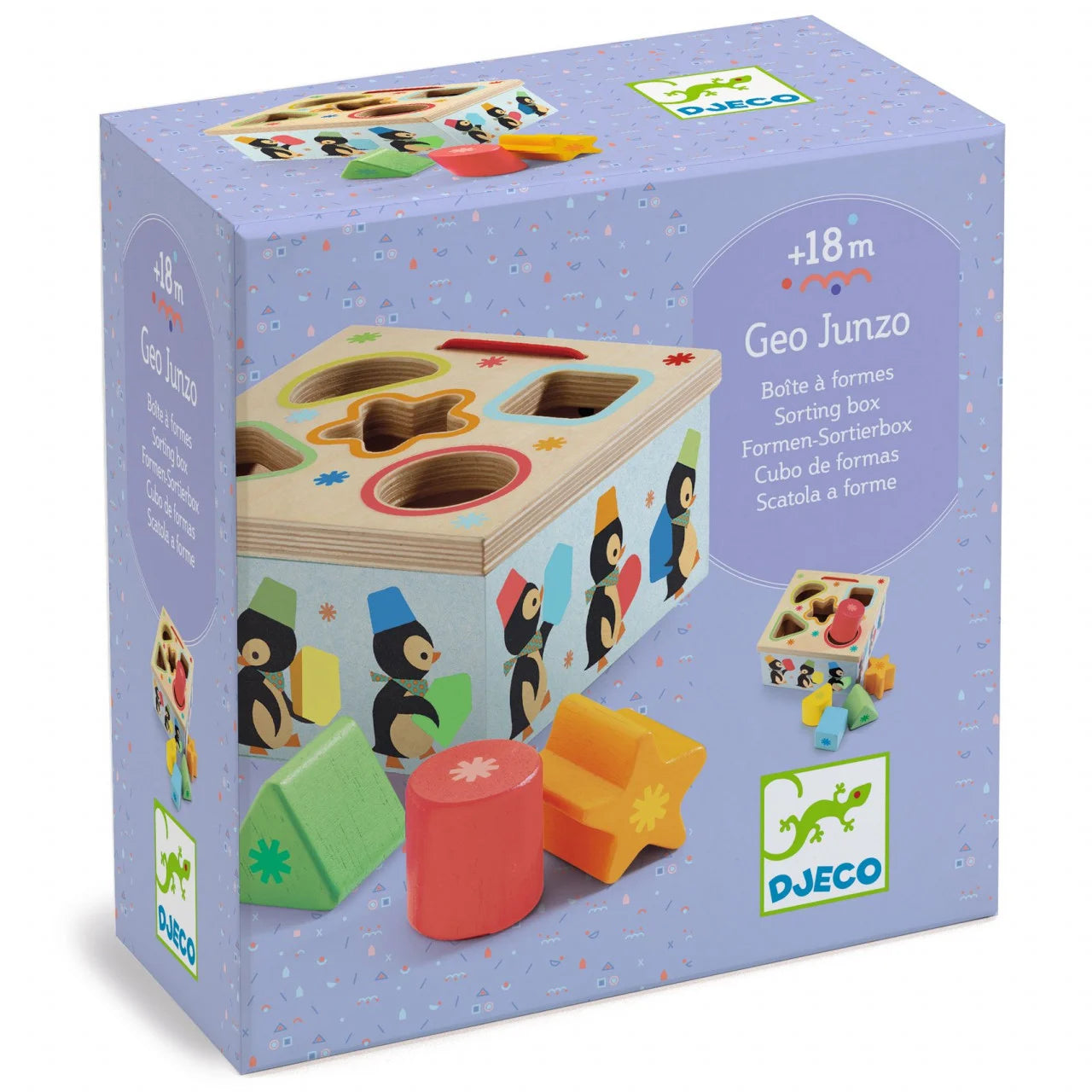 Cutie sortatoare Geopingy, Djeco - MiLuna Handmade