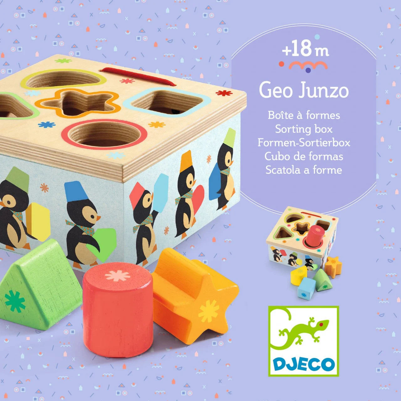 Cutie sortatoare Geopingy, Djeco - MiLuna Handmade