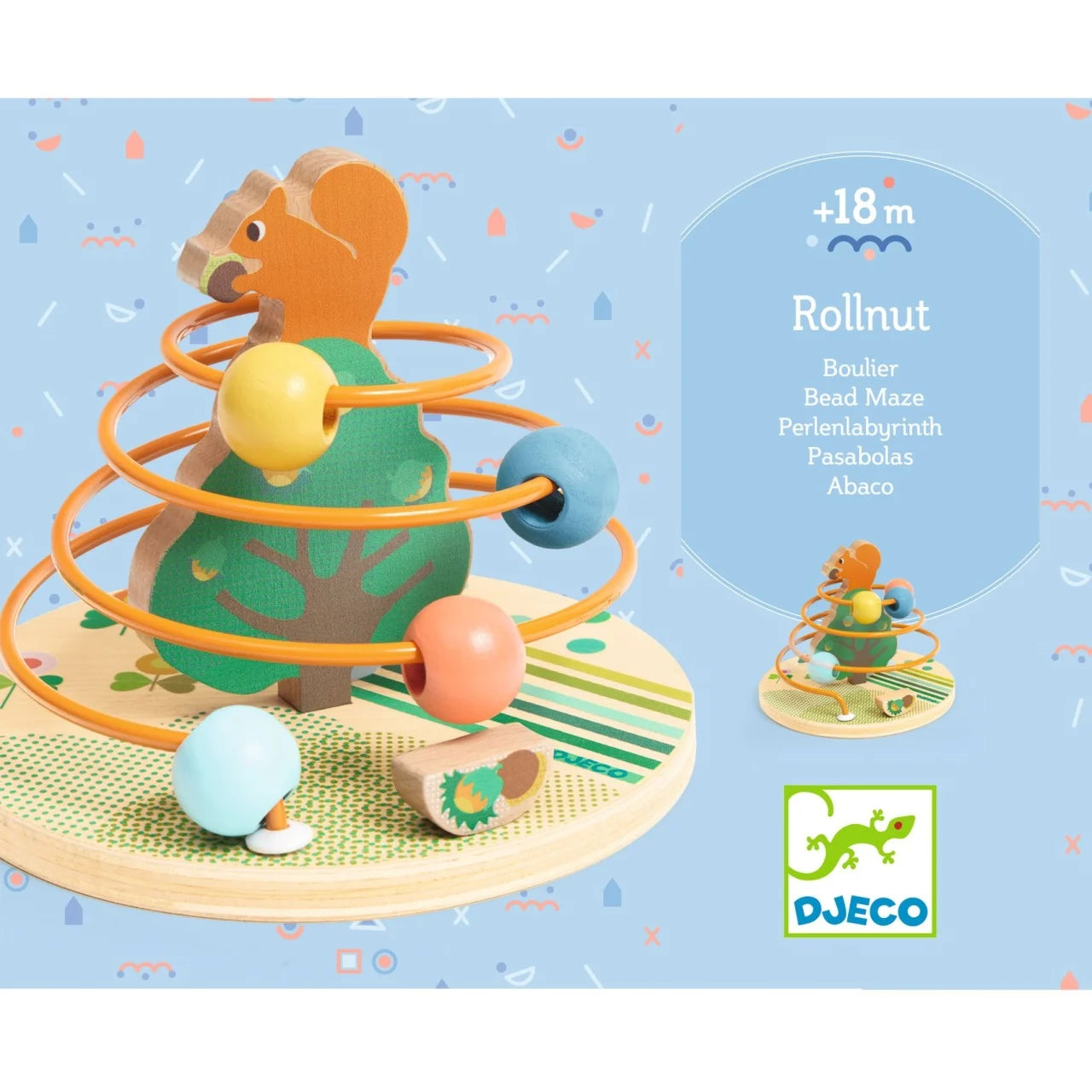 Jucarie bebe RollNut, Djeco - MiLuna Handmade
