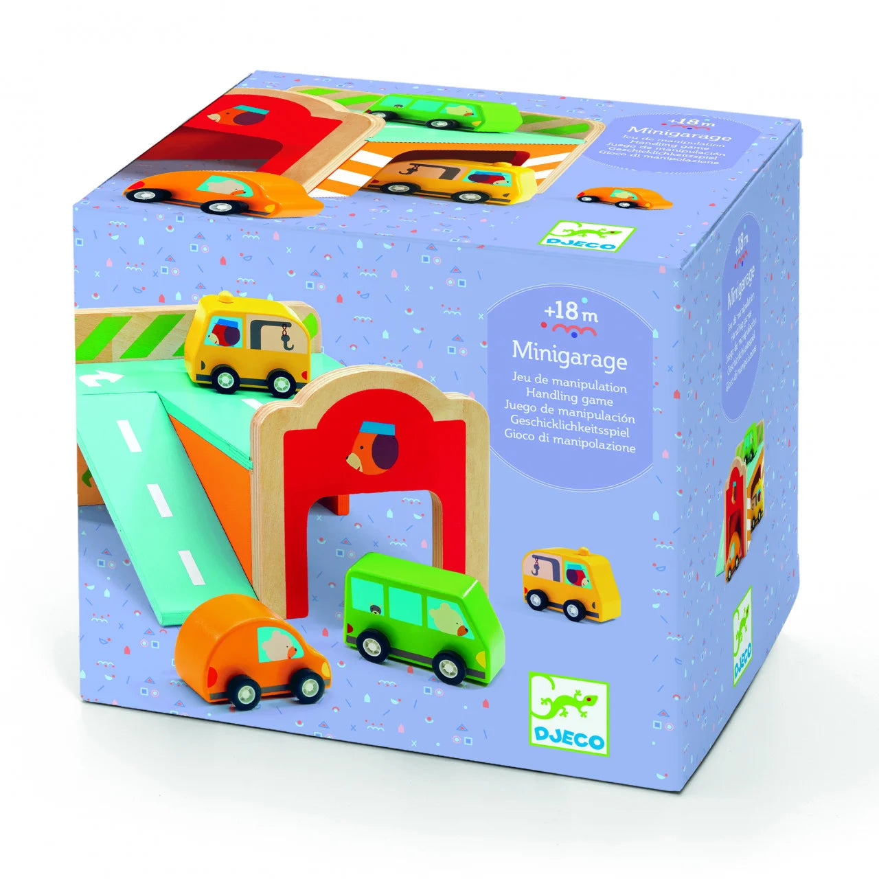 Mini garaj cu masinute, Djeco - MiLuna Handmade