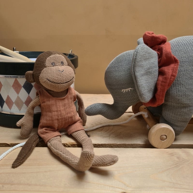Papusa maimutica Paulo, Egmont Toys - MiLuna Handmade