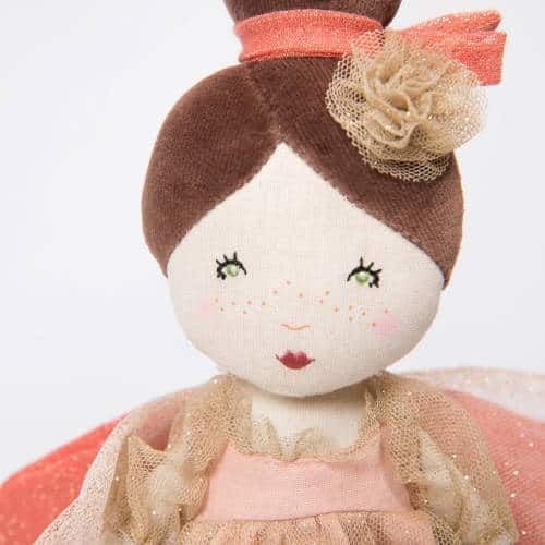 Papusa Zana balerina roz, Moulin Roty - MiLuna Handmade