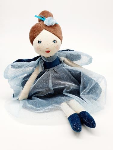 Papusa Zana Blue, Moulin Roty - MiLuna Handmade