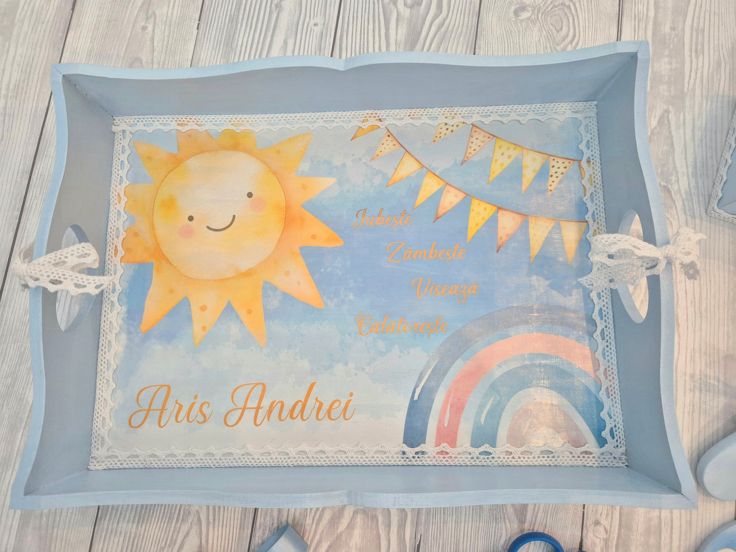 Set tavita pentru mot - Set 1 an - You are my Sunshine - Soare