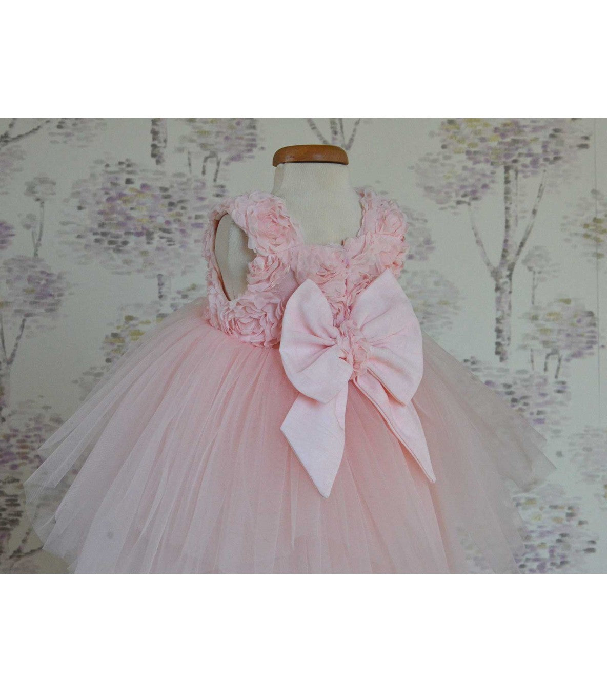 Rochita botez Rosa Tiara - MiLuna Handmade