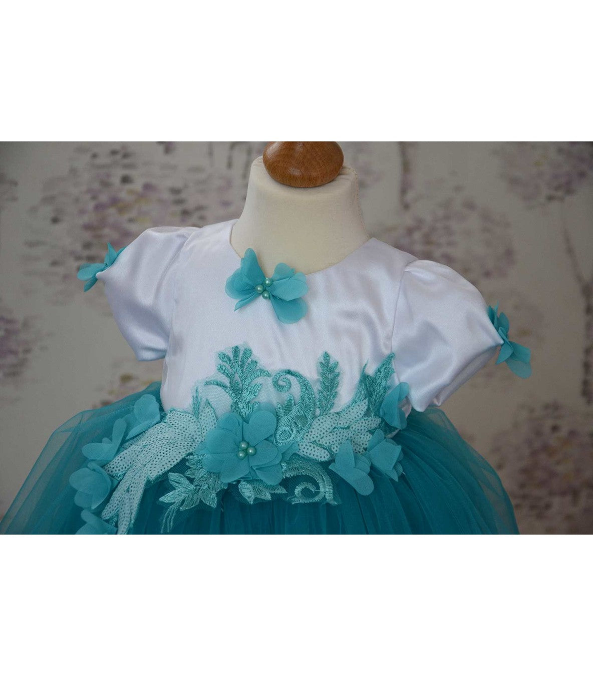 Rochita botez Angel Blue - MiLuna Handmade