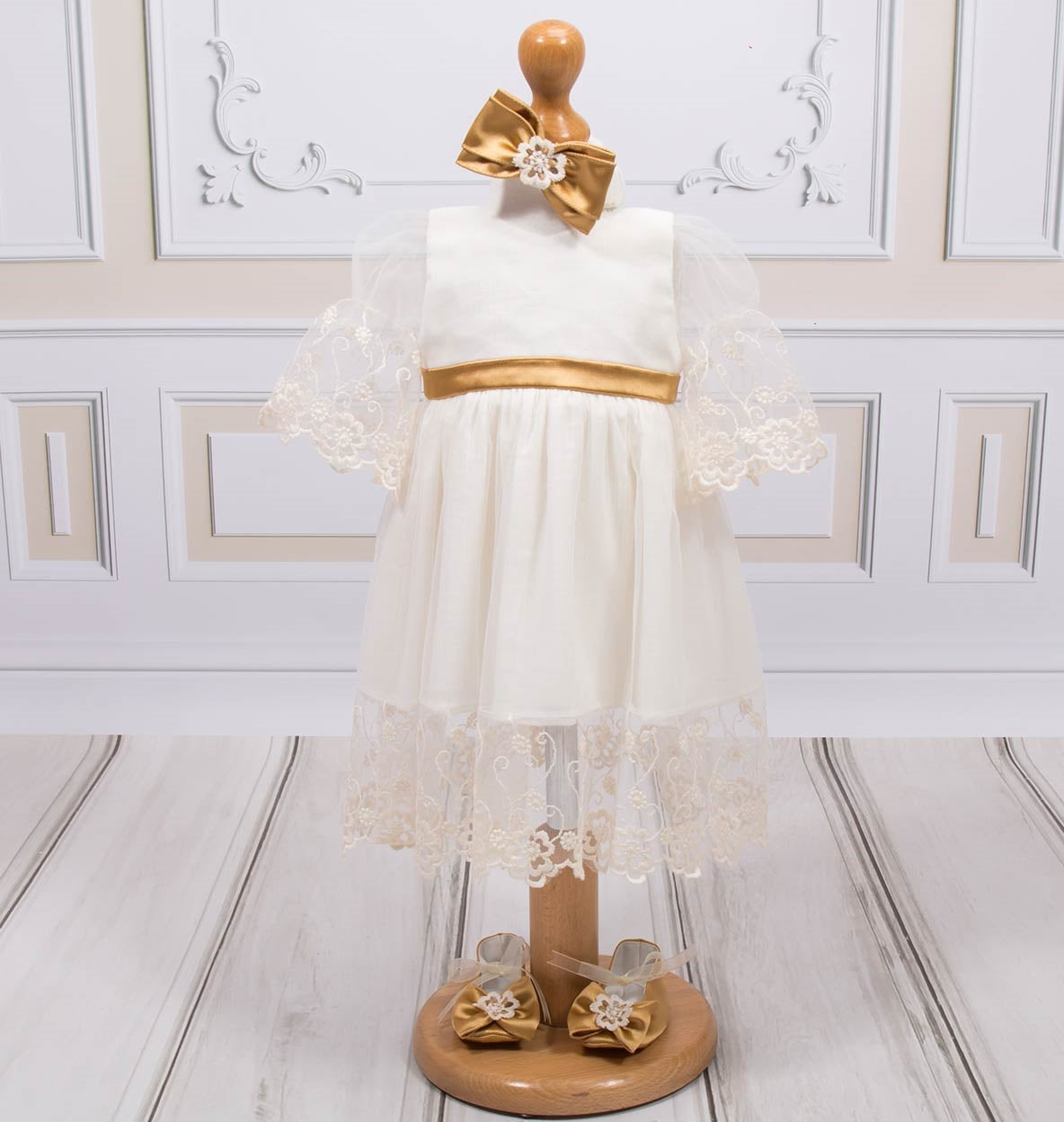 Rochita botez Ava - MiLuna Handmade