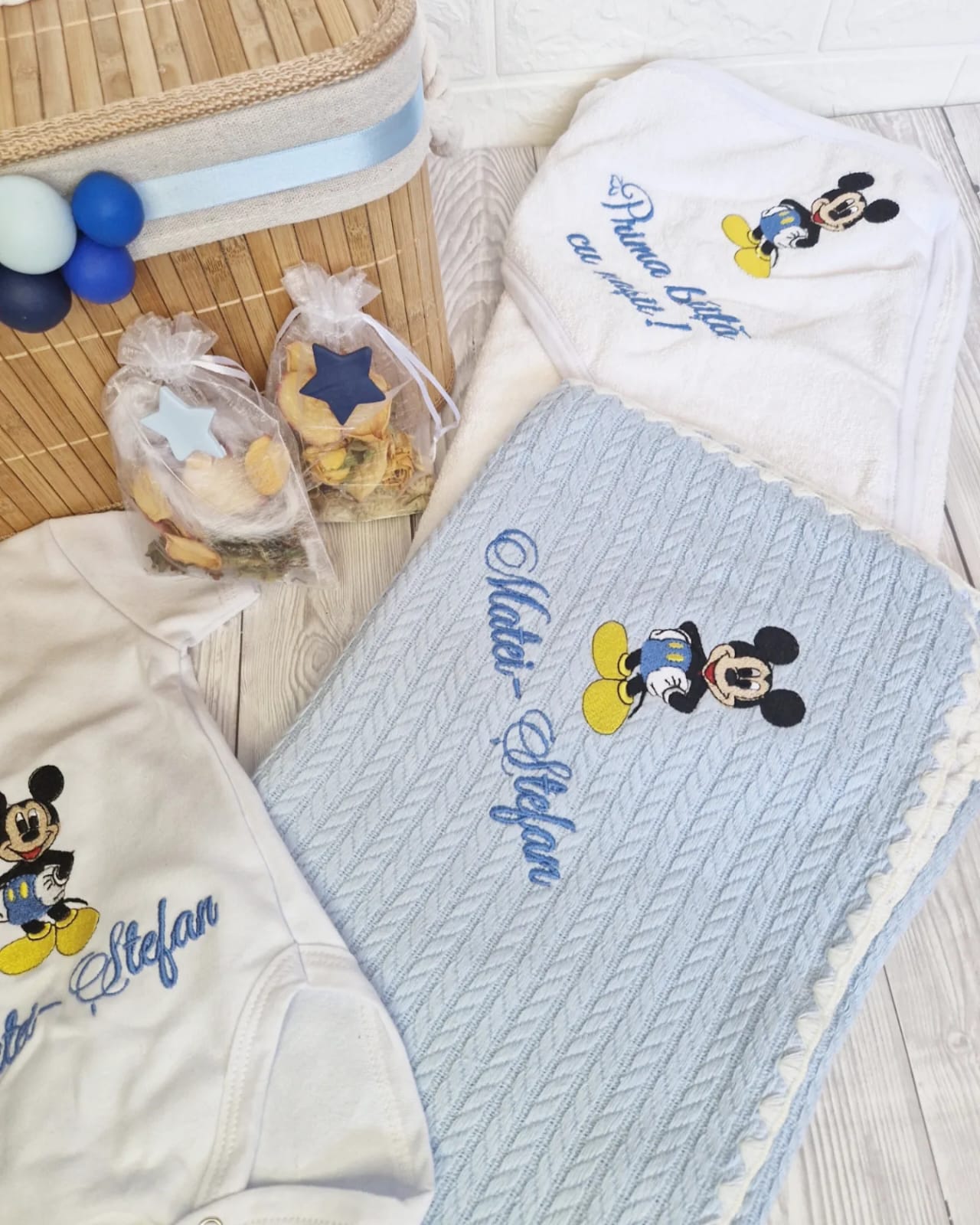 Set Prima Băiță cu Nașii Mei - MiLuna Handmade