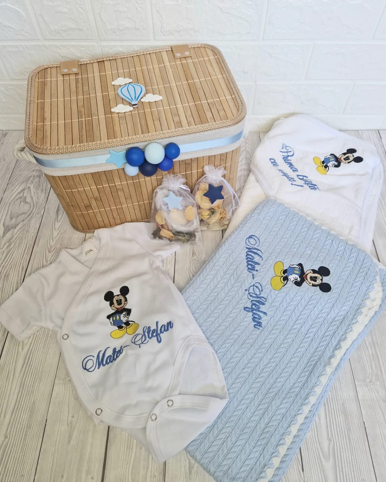 Set Prima Băiță cu Nașii Mei - MiLuna Handmade
