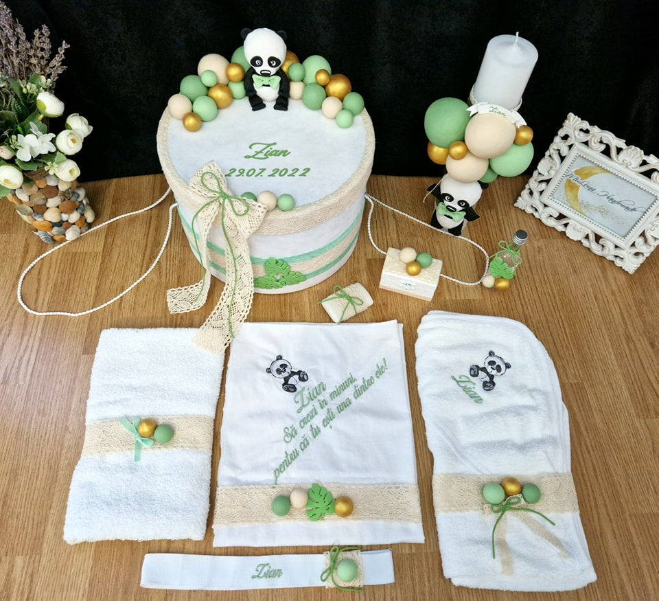 Trusou personalizat Urs Panda - MiLuna Handmade