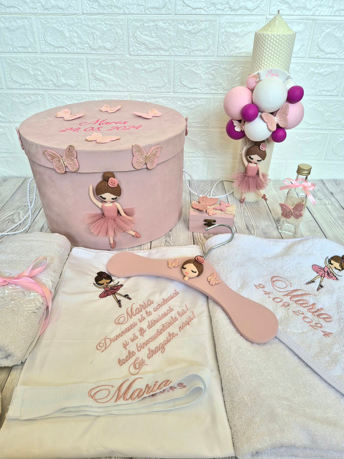 Trusou personalizat + Cutie cu tematica Balerina