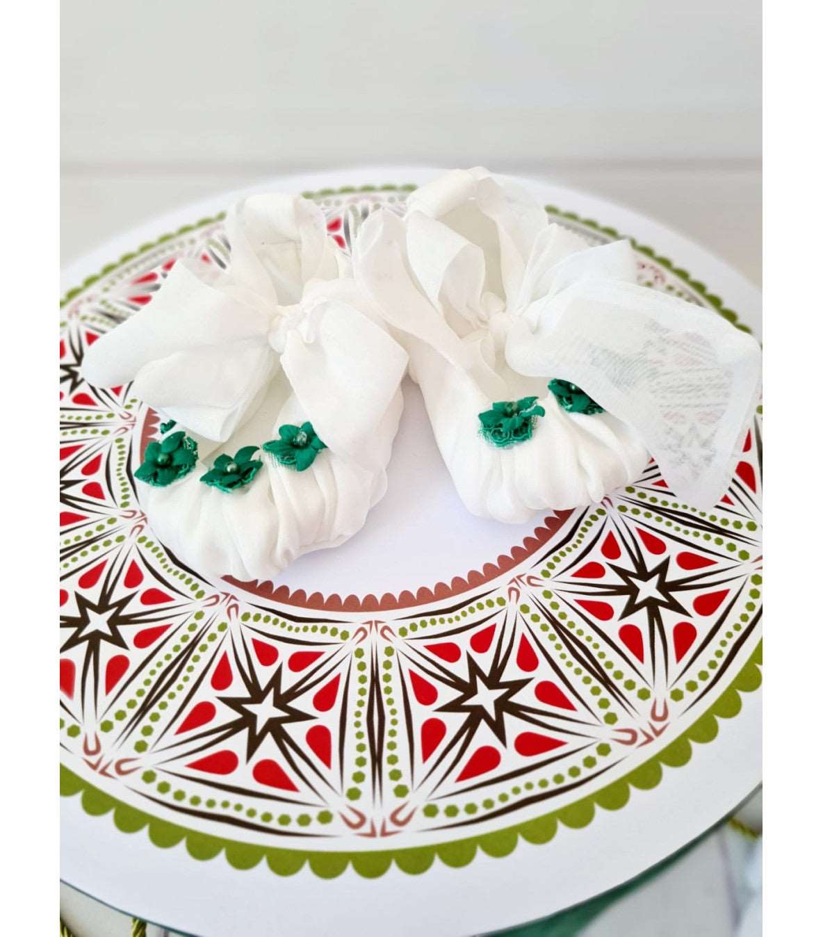 Alegria Rochita botez din voal alb - MiLuna Handmade