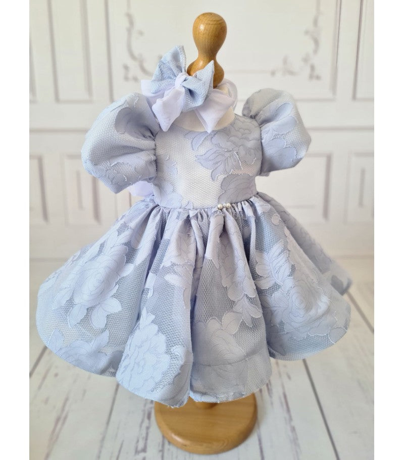 Albastrea Rochita botez din organza - MiLuna Handmade