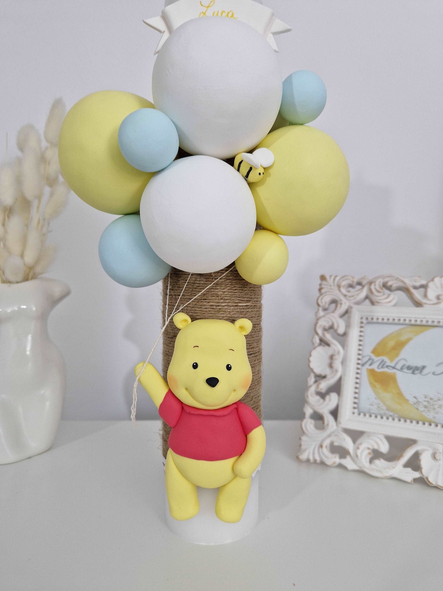 Lumanare de botez Winnie the Pooh - MiLuna Handmade