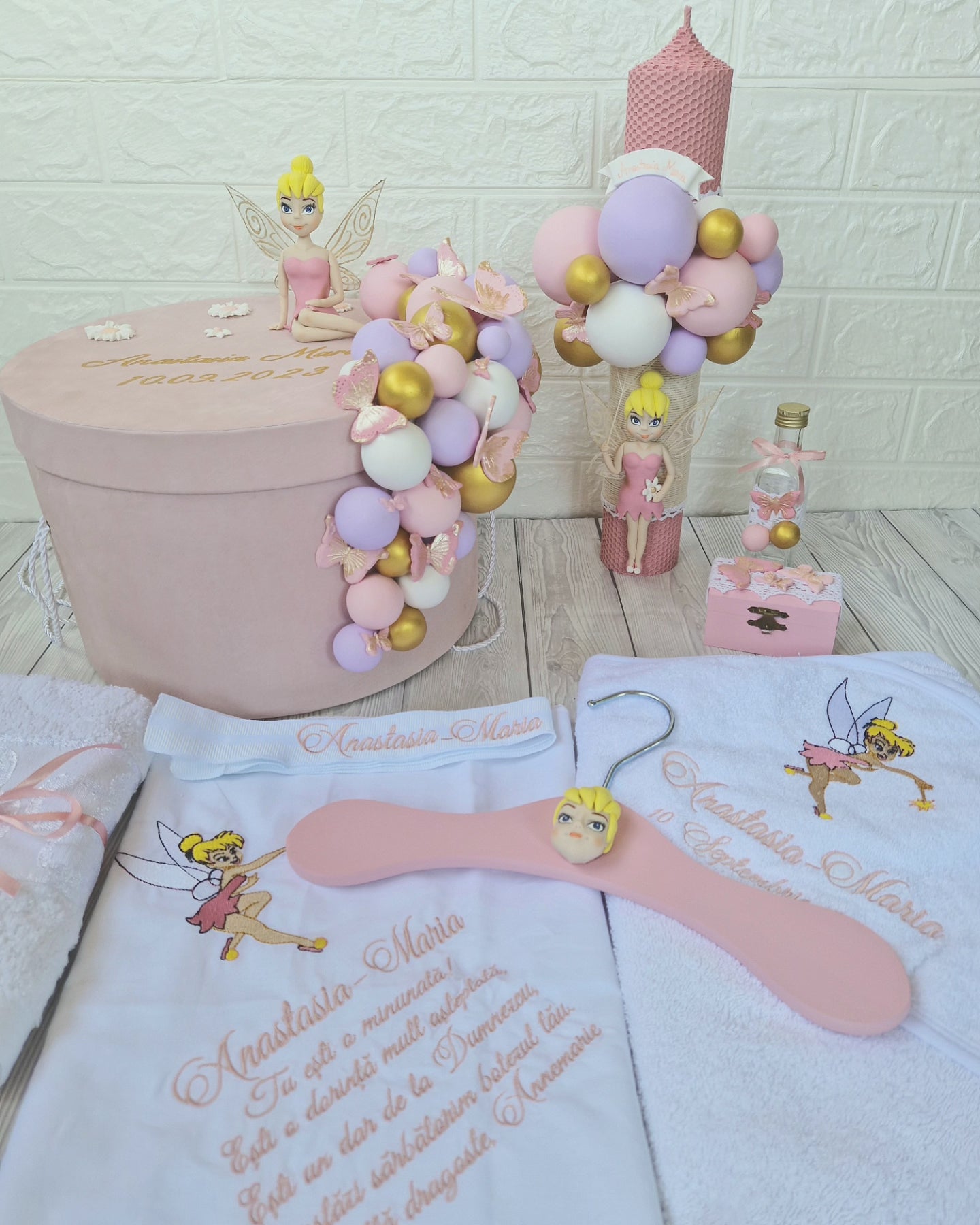 Trusou personalizat + Cutie cu tematica TinkerBell - MiLuna Handmade