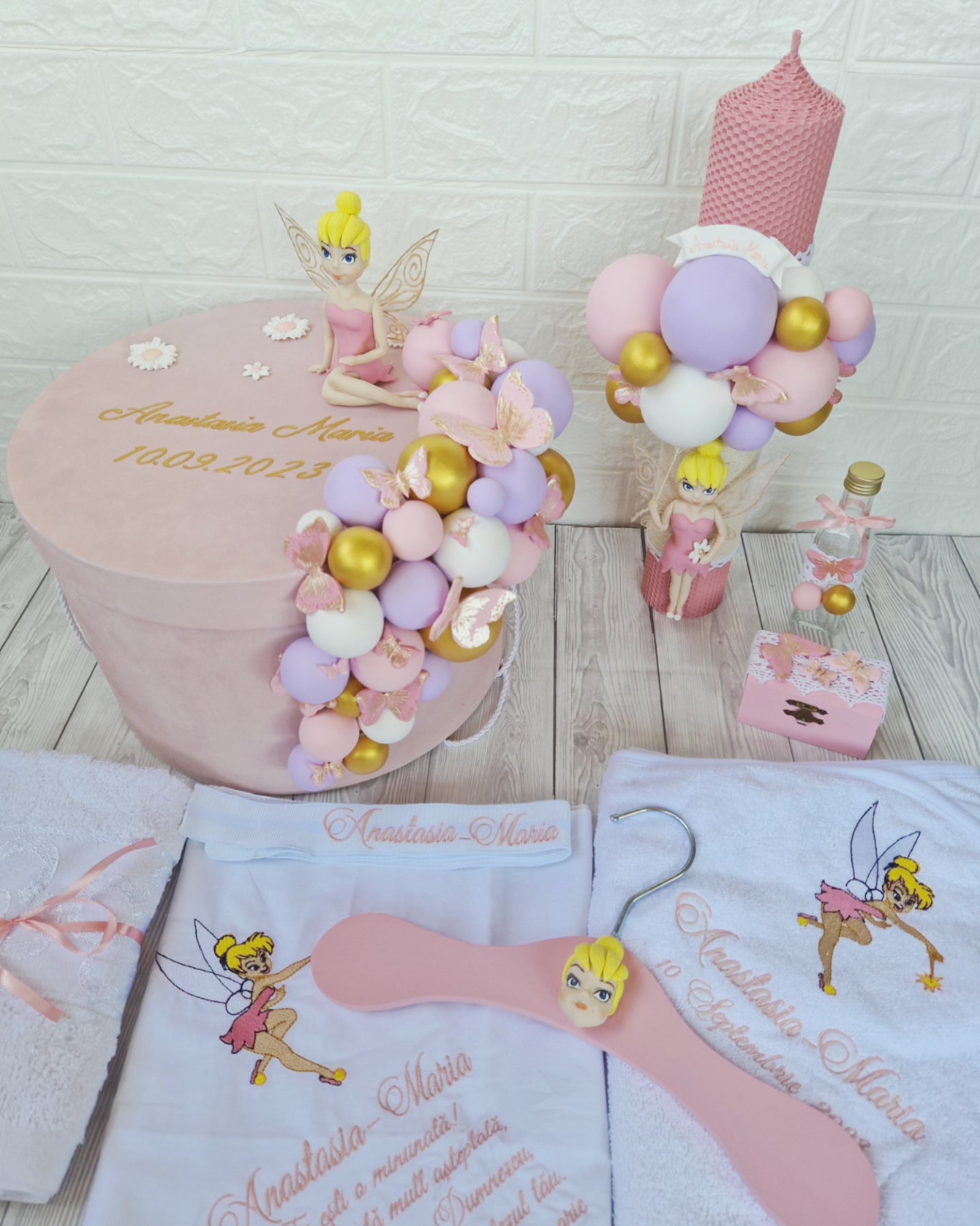 Trusou personalizat + Cutie cu tematica TinkerBell - MiLuna Handmade