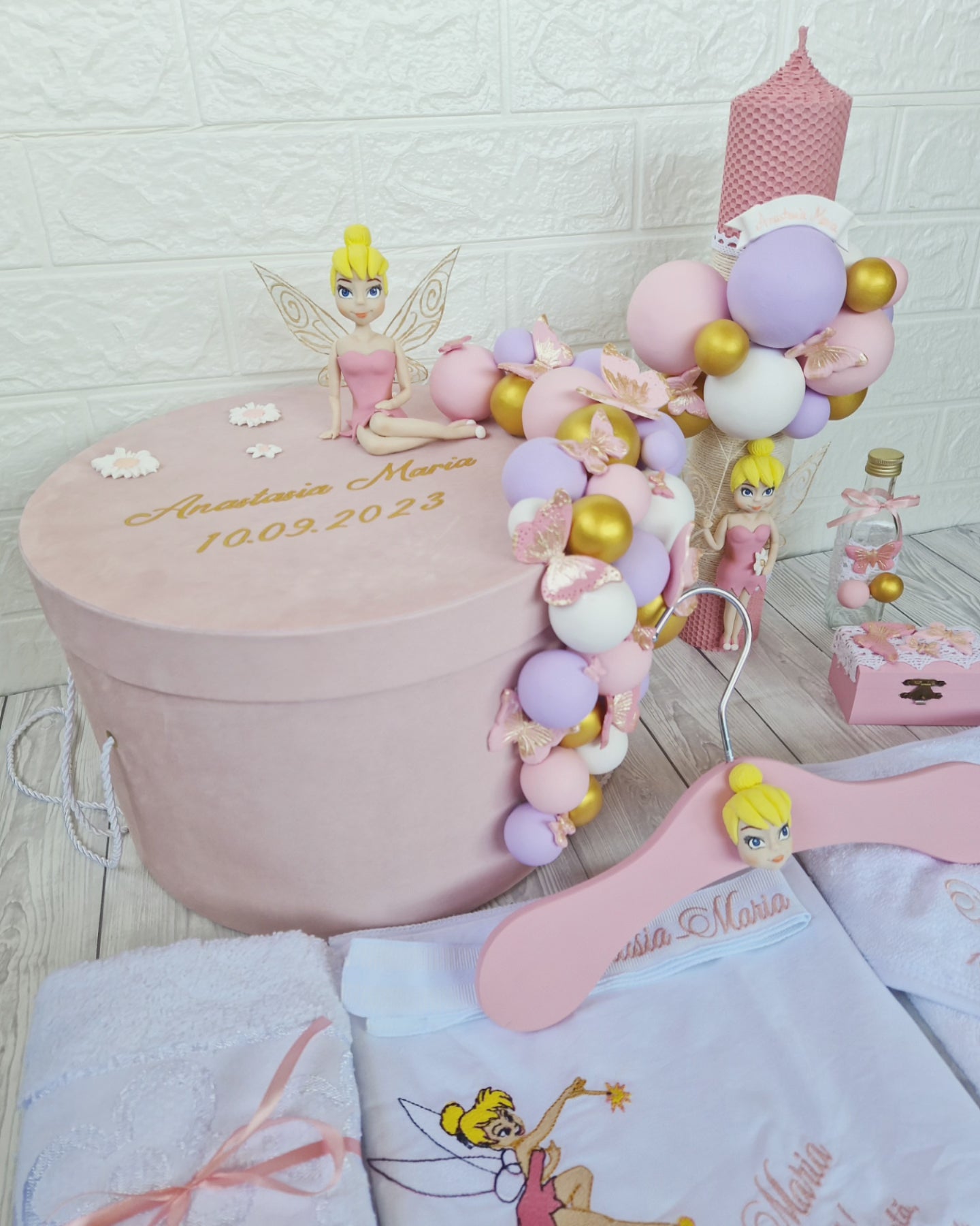 Trusou personalizat + Cutie cu tematica TinkerBell - MiLuna Handmade