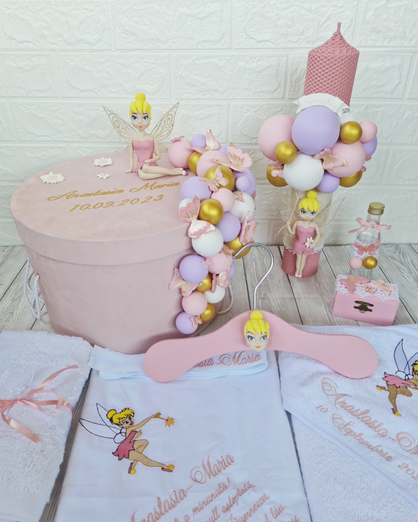 Trusou personalizat + Cutie cu tematica TinkerBell - MiLuna Handmade