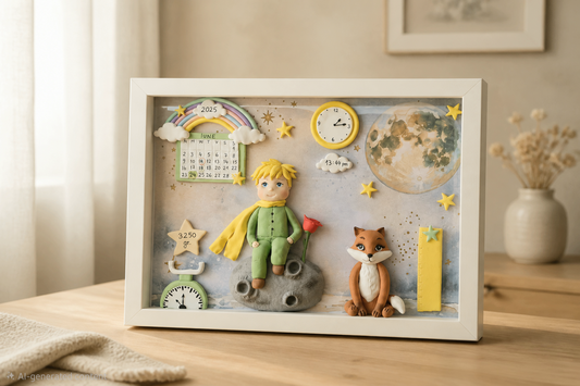 Ramă Newborn Personalizată, Micul Print - MiLuna Handmade