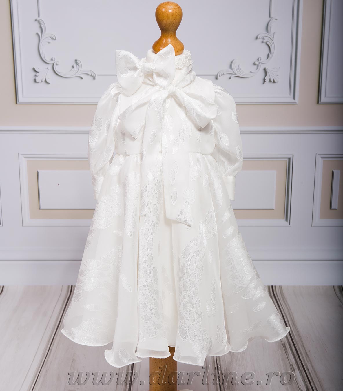 Rochita alba botez Leah - MiLuna Handmade