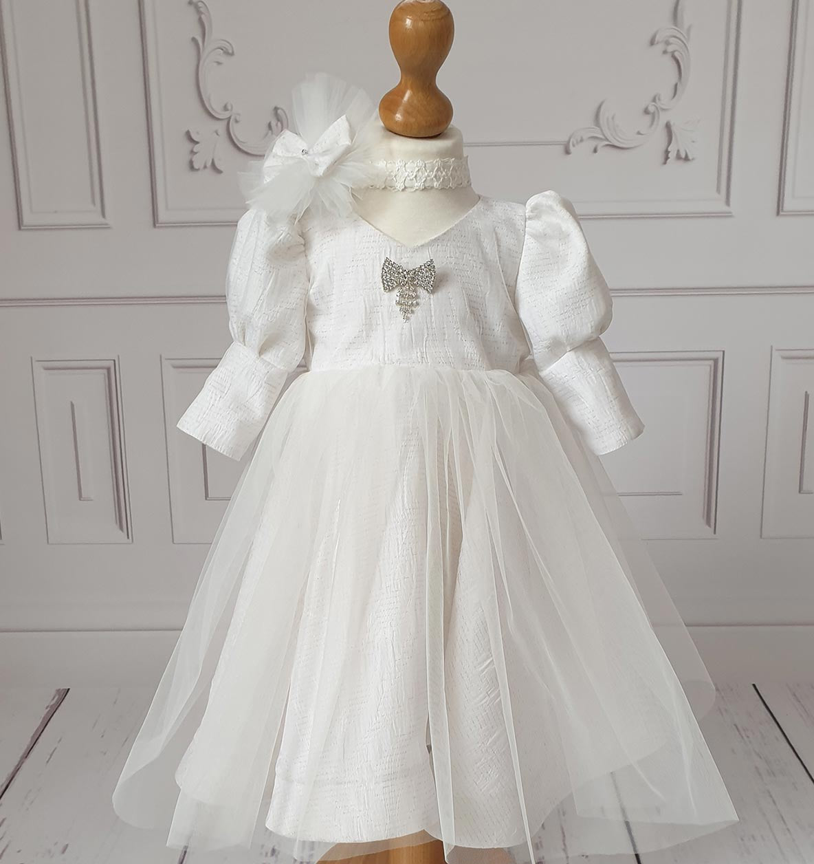 Rochita botez Blanche - MiLuna Handmade