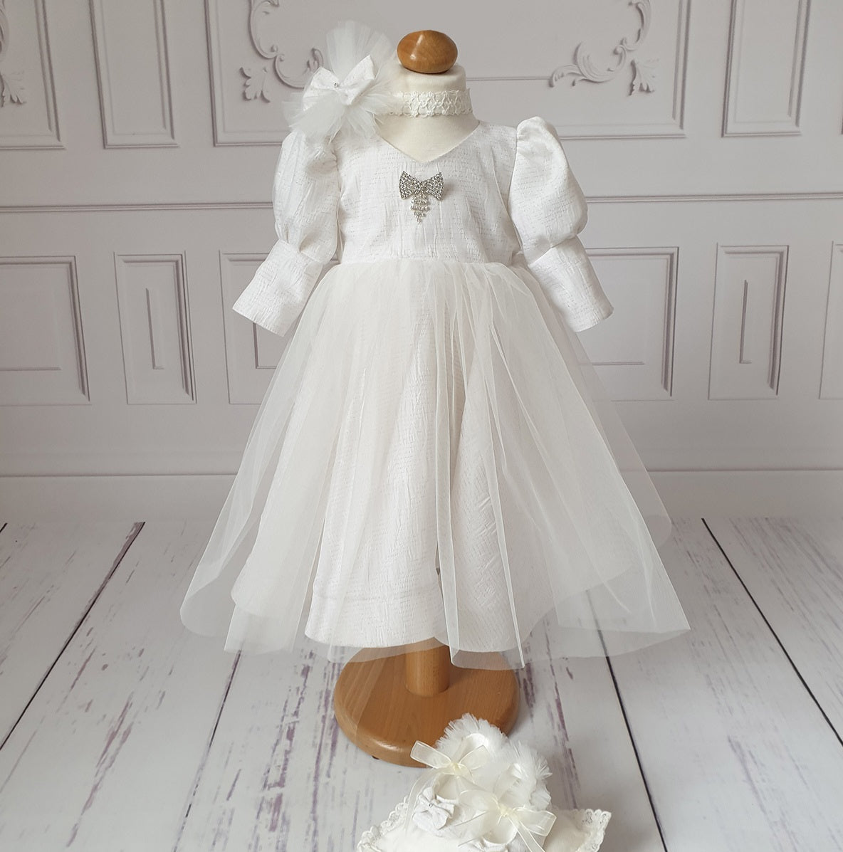 Rochita botez Blanche - MiLuna Handmade