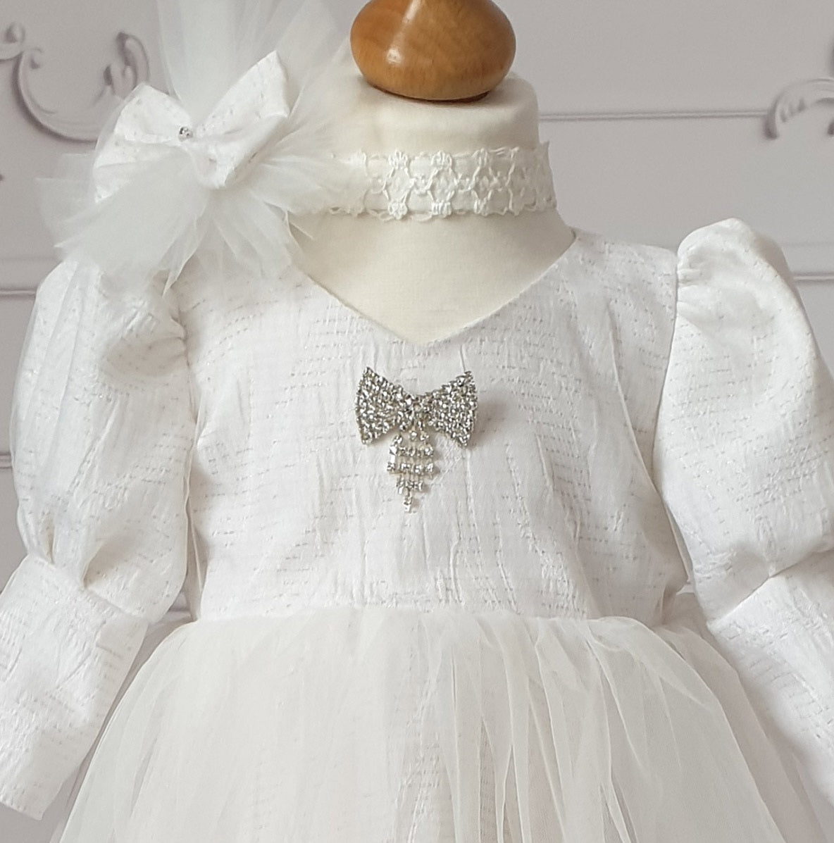 Rochita botez Blanche - MiLuna Handmade