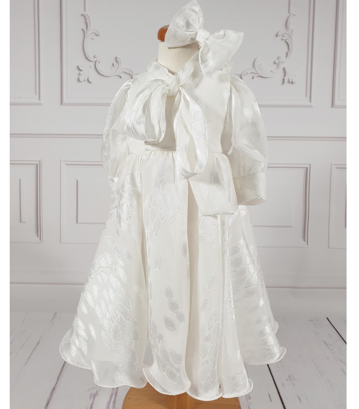 Rochita alba botez Leah - MiLuna Handmade